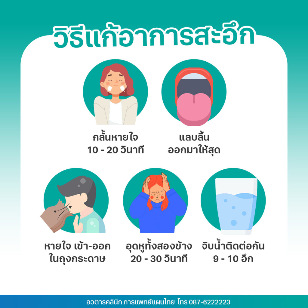 วิธีแก้อาการสะอึก